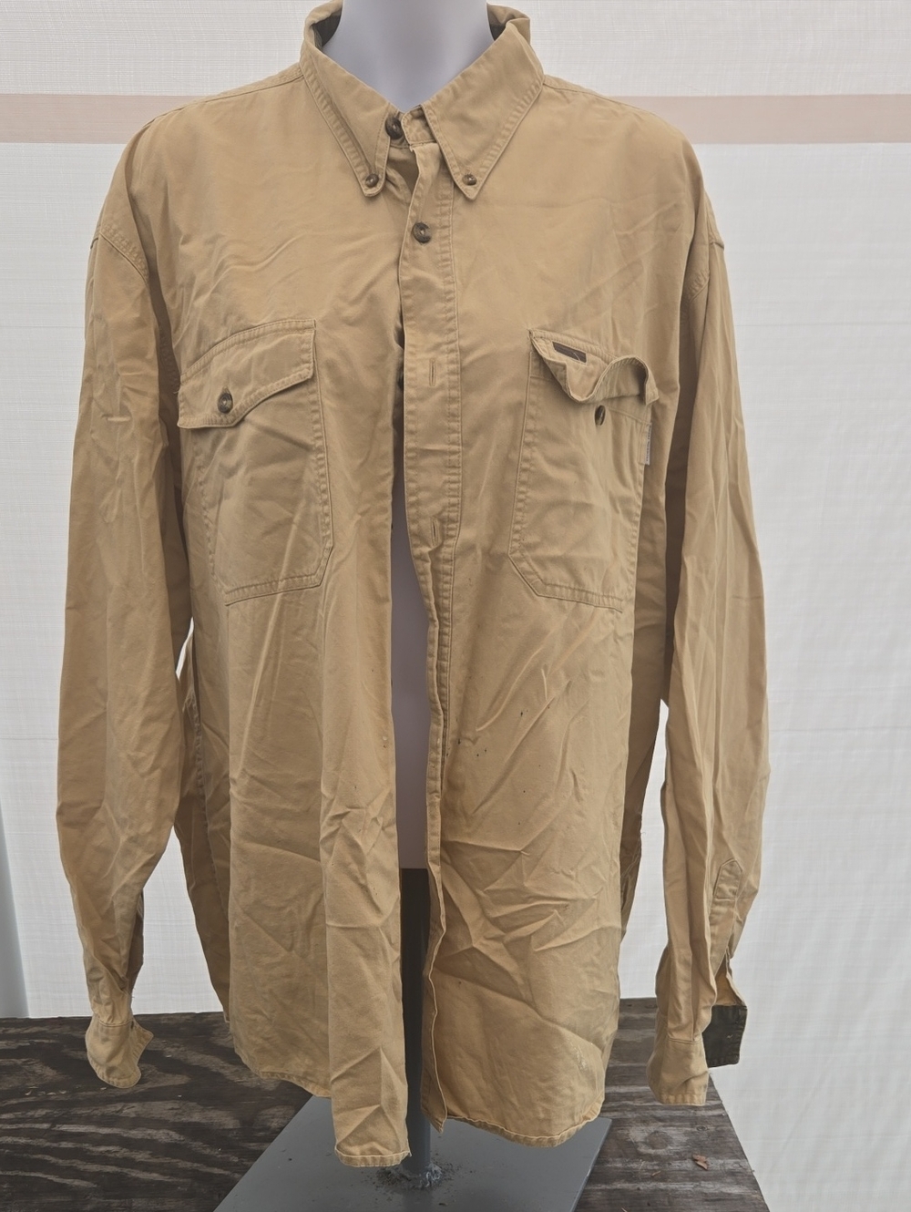 Royal Robbins Tan Button-Down Casual Shirt